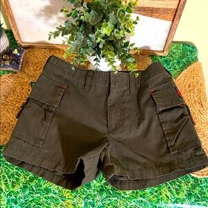 Abercrombie Kids Dark Green Cargo Shorts